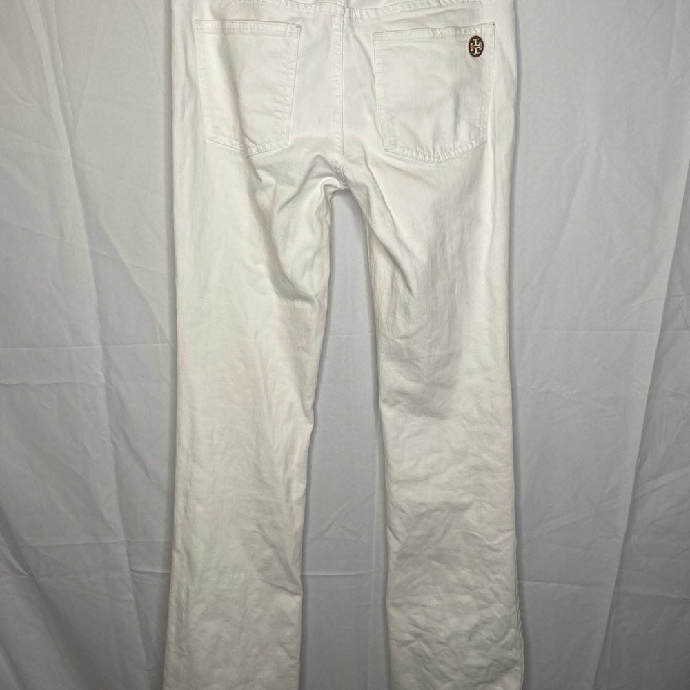 Tory Burch White Jeans Classic Tory Boot - Picture 8 of 13